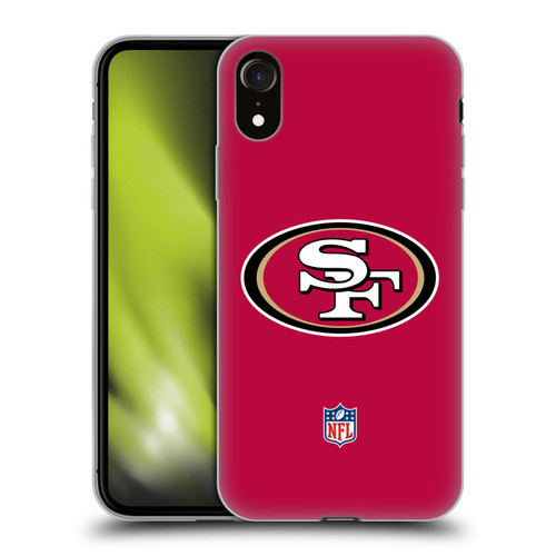 NFL San Francisco 49Ers Logo Plain Soft Gel Case for Apple iPhone XR