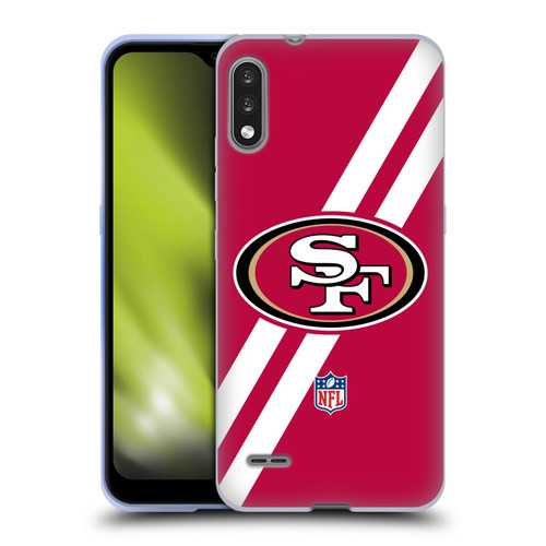NFL San Francisco 49Ers Logo Stripes Soft Gel Case for LG K22