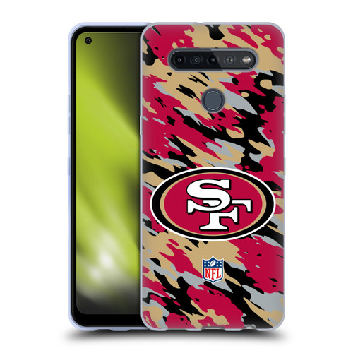 NFL San Francisco 49Ers Logo Camou Soft Gel Case for LG K51S