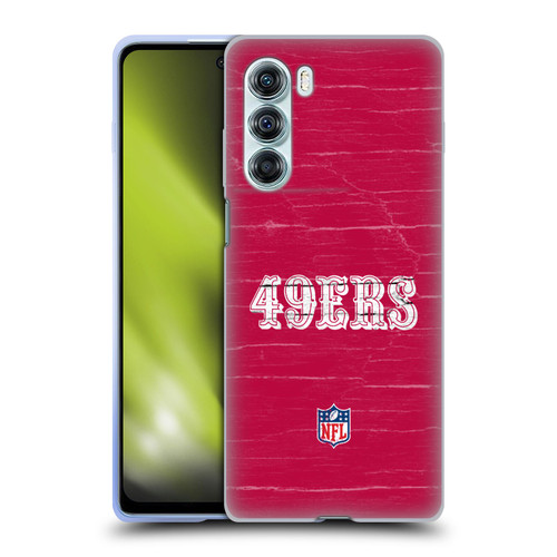 NFL San Francisco 49Ers Logo Distressed Look Soft Gel Case for Motorola Edge S30 / Moto G200 5G