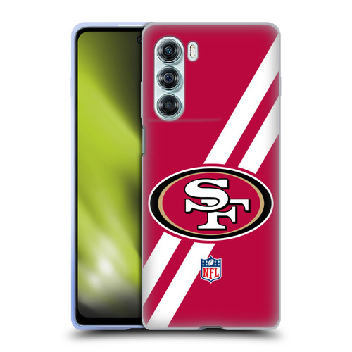 NFL San Francisco 49Ers Logo Stripes Soft Gel Case for Motorola Edge S30 / Moto G200 5G