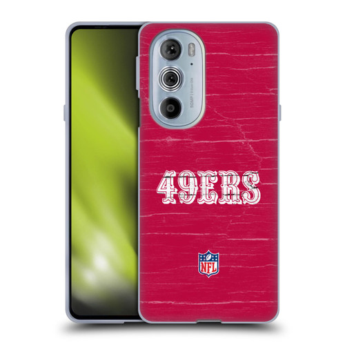 NFL San Francisco 49Ers Logo Distressed Look Soft Gel Case for Motorola Edge X30