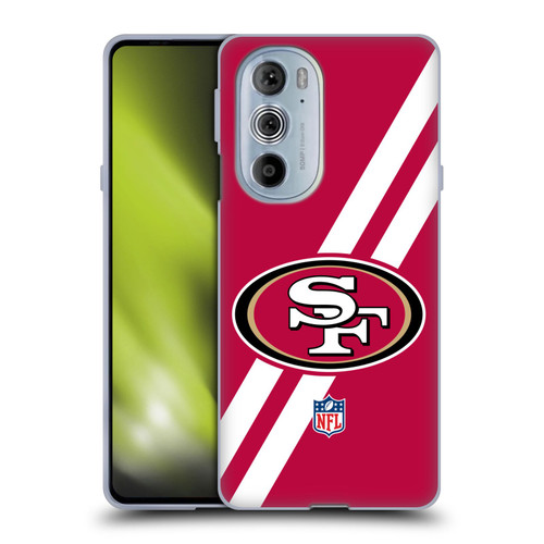 NFL San Francisco 49Ers Logo Stripes Soft Gel Case for Motorola Edge X30