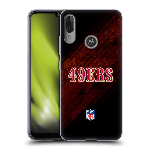 NFL San Francisco 49Ers Logo Blur Soft Gel Case for Motorola Moto E6 Plus