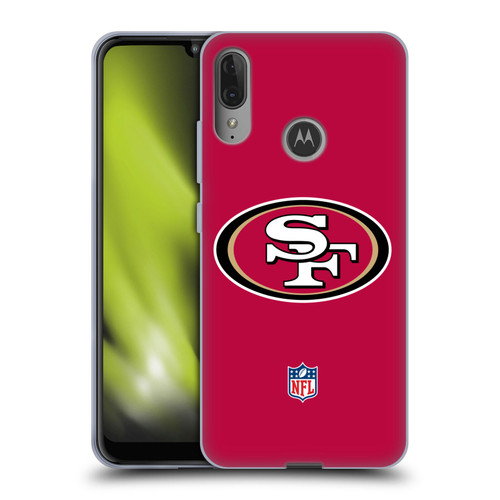 NFL San Francisco 49Ers Logo Plain Soft Gel Case for Motorola Moto E6 Plus