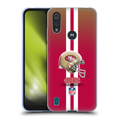 NFL San Francisco 49Ers Logo Helmet Soft Gel Case for Motorola Moto E6s (2020)