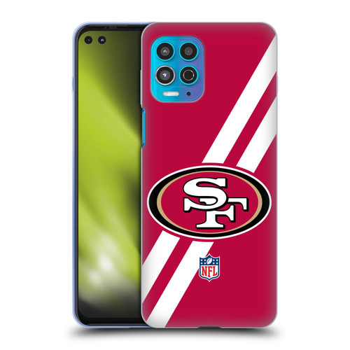 NFL San Francisco 49Ers Logo Stripes Soft Gel Case for Motorola Moto G100