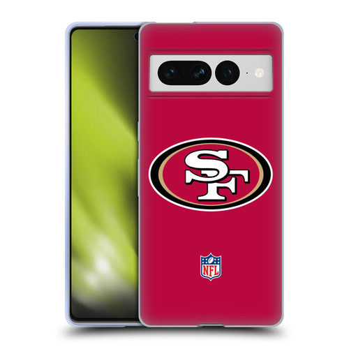 NFL San Francisco 49Ers Logo Plain Soft Gel Case for Google Pixel 7 Pro