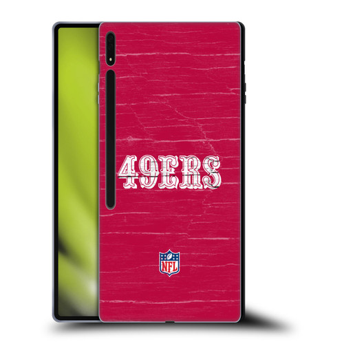 NFL San Francisco 49Ers Logo Distressed Look Soft Gel Case for Samsung Galaxy Tab S8 Ultra