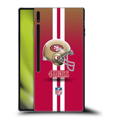 NFL San Francisco 49Ers Logo Helmet Soft Gel Case for Samsung Galaxy Tab S8 Ultra