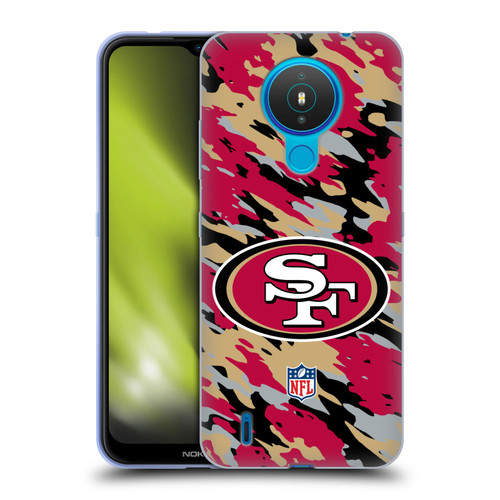 NFL San Francisco 49Ers Logo Camou Soft Gel Case for Nokia 1.4