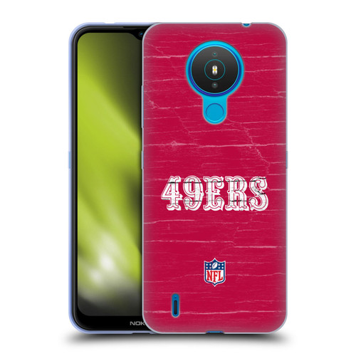 NFL San Francisco 49Ers Logo Distressed Look Soft Gel Case for Nokia 1.4