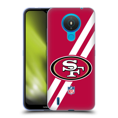 NFL San Francisco 49Ers Logo Stripes Soft Gel Case for Nokia 1.4