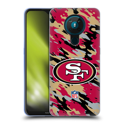 NFL San Francisco 49Ers Logo Camou Soft Gel Case for Nokia 5.3