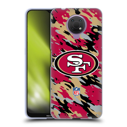 NFL San Francisco 49Ers Logo Camou Soft Gel Case for Nokia G10