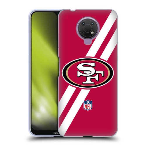 NFL San Francisco 49Ers Logo Stripes Soft Gel Case for Nokia G10