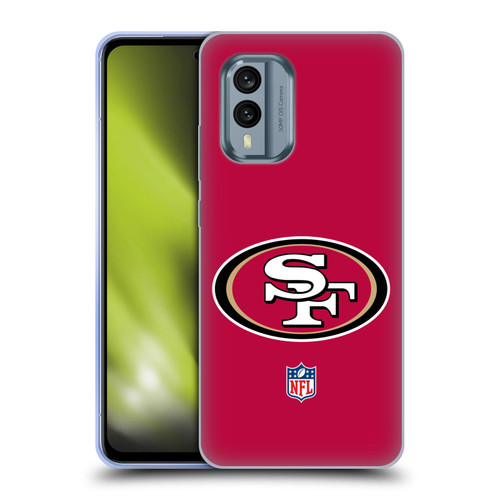 NFL San Francisco 49Ers Logo Plain Soft Gel Case for Nokia X30