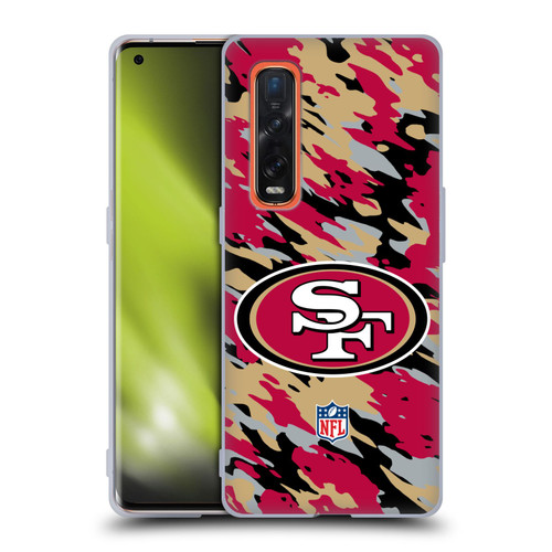 NFL San Francisco 49Ers Logo Camou Soft Gel Case for OPPO Find X2 Pro 5G