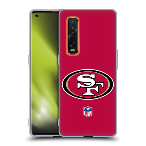 NFL San Francisco 49Ers Logo Plain Soft Gel Case for OPPO Find X2 Pro 5G
