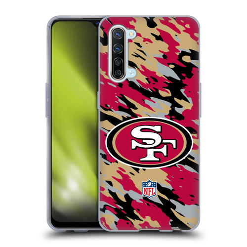 NFL San Francisco 49Ers Logo Camou Soft Gel Case for OPPO Find X2 Lite 5G