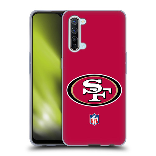 NFL San Francisco 49Ers Logo Plain Soft Gel Case for OPPO Find X2 Lite 5G