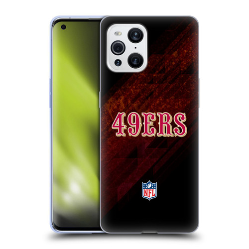 NFL San Francisco 49Ers Logo Blur Soft Gel Case for OPPO Find X3 / Pro