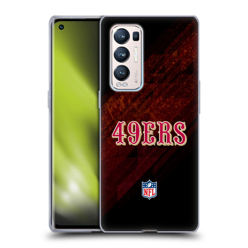 NFL San Francisco 49Ers Logo Blur Soft Gel Case for OPPO Find X3 Neo / Reno5 Pro+ 5G