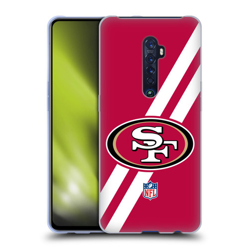 NFL San Francisco 49Ers Logo Stripes Soft Gel Case for OPPO Reno 2