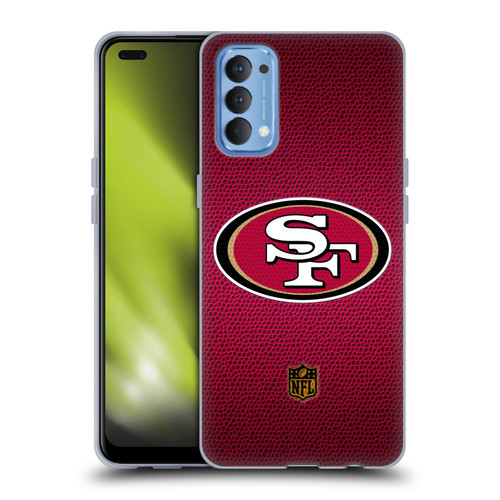 NFL San Francisco 49Ers Logo Football Soft Gel Case for OPPO Reno 4 5G