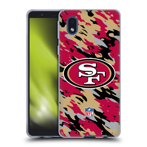 NFL San Francisco 49Ers Logo Camou Soft Gel Case for Samsung Galaxy A01 Core (2020)