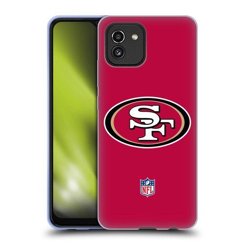 NFL San Francisco 49Ers Logo Plain Soft Gel Case for Samsung Galaxy A03 (2021)