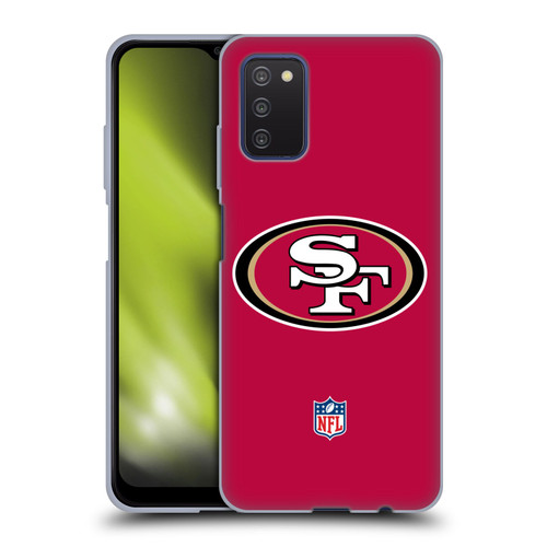 NFL San Francisco 49Ers Logo Plain Soft Gel Case for Samsung Galaxy A03s (2021)