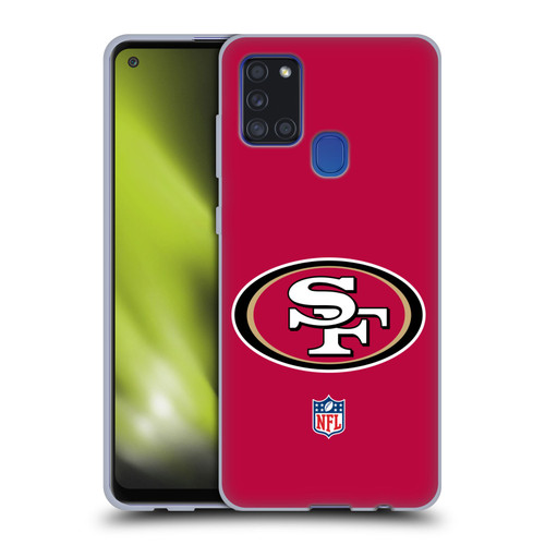 NFL San Francisco 49Ers Logo Plain Soft Gel Case for Samsung Galaxy A21s (2020)