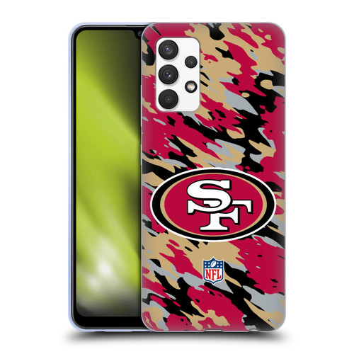 NFL San Francisco 49Ers Logo Camou Soft Gel Case for Samsung Galaxy A32 (2021)