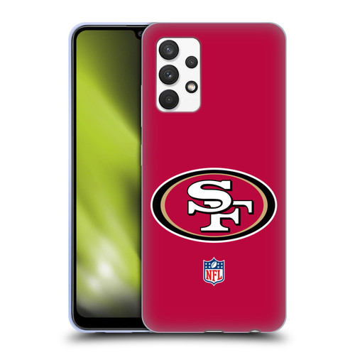 NFL San Francisco 49Ers Logo Plain Soft Gel Case for Samsung Galaxy A32 (2021)