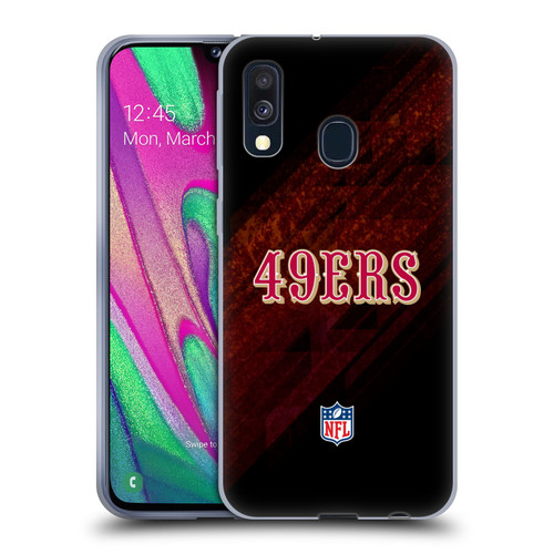 NFL San Francisco 49Ers Logo Blur Soft Gel Case for Samsung Galaxy A40 (2019)