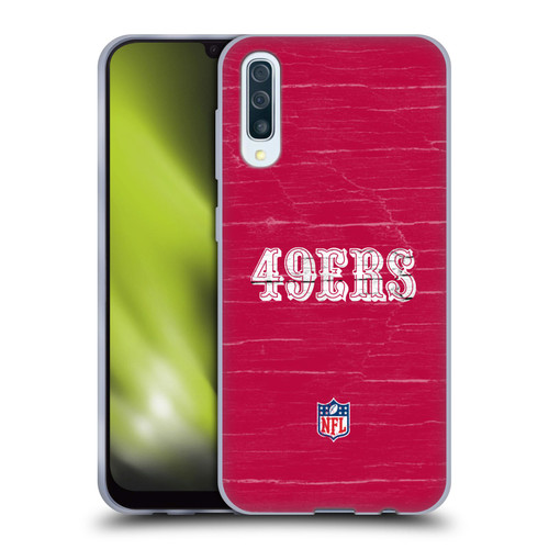 NFL San Francisco 49Ers Logo Distressed Look Soft Gel Case for Samsung Galaxy A50/A30s (2019)