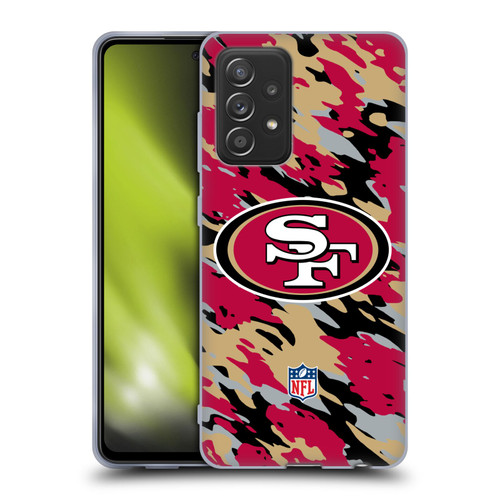 NFL San Francisco 49Ers Logo Camou Soft Gel Case for Samsung Galaxy A52 / A52s / 5G (2021)