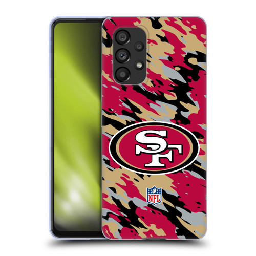 NFL San Francisco 49Ers Logo Camou Soft Gel Case for Samsung Galaxy A53 5G (2022)