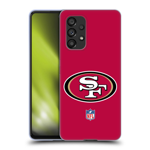 NFL San Francisco 49Ers Logo Plain Soft Gel Case for Samsung Galaxy A53 5G (2022)