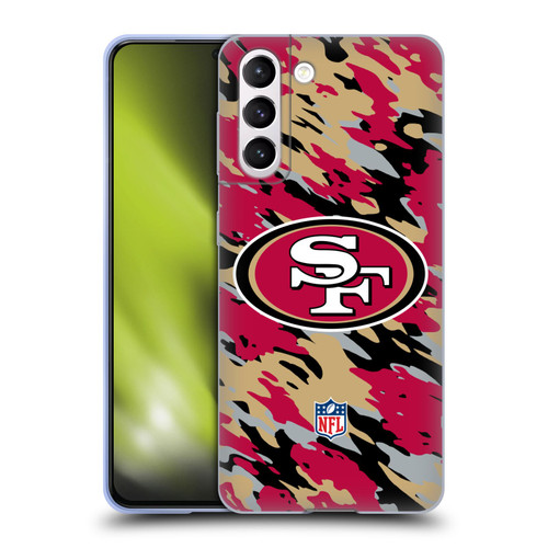 NFL San Francisco 49Ers Logo Camou Soft Gel Case for Samsung Galaxy S21 5G
