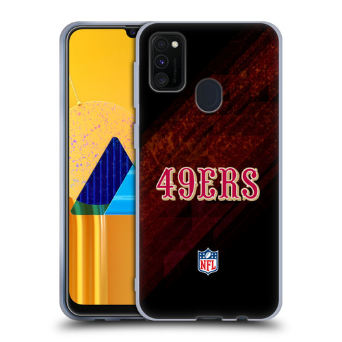 NFL San Francisco 49Ers Logo Blur Soft Gel Case for Samsung Galaxy M30s (2019)/M21 (2020)
