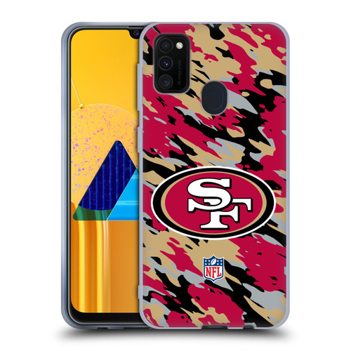 NFL San Francisco 49Ers Logo Camou Soft Gel Case for Samsung Galaxy M30s (2019)/M21 (2020)
