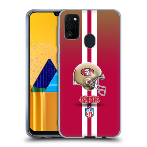 NFL San Francisco 49Ers Logo Helmet Soft Gel Case for Samsung Galaxy M30s (2019)/M21 (2020)