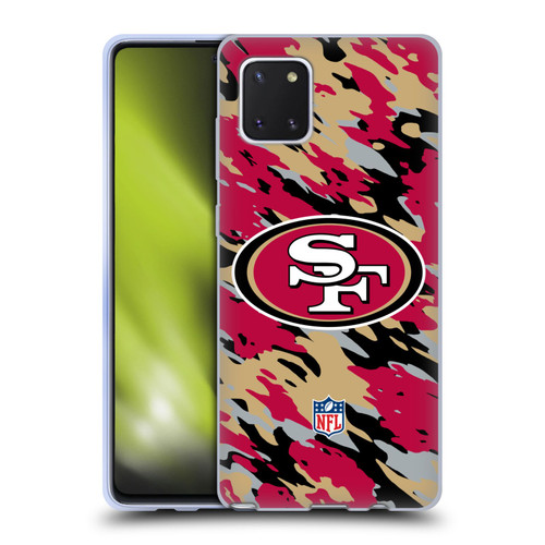 NFL San Francisco 49Ers Logo Camou Soft Gel Case for Samsung Galaxy Note10 Lite