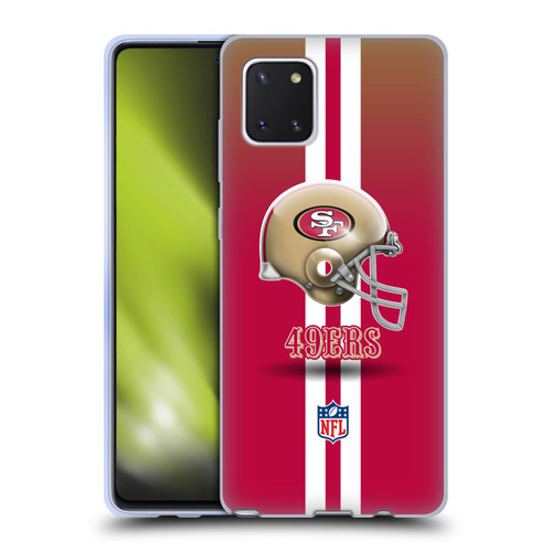 NFL San Francisco 49Ers Logo Helmet Soft Gel Case for Samsung Galaxy Note10 Lite