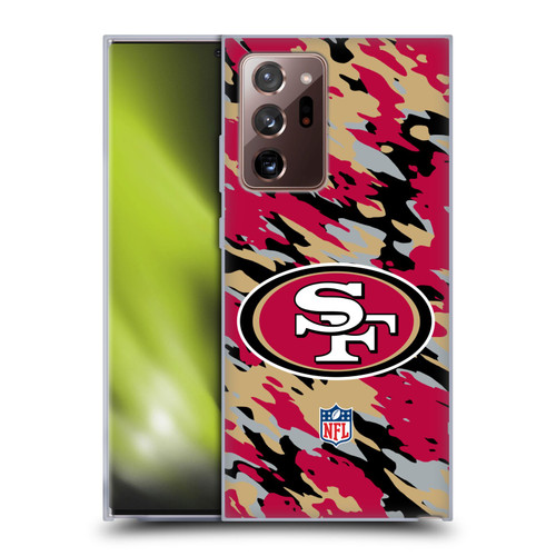 NFL San Francisco 49Ers Logo Camou Soft Gel Case for Samsung Galaxy Note20 Ultra / 5G