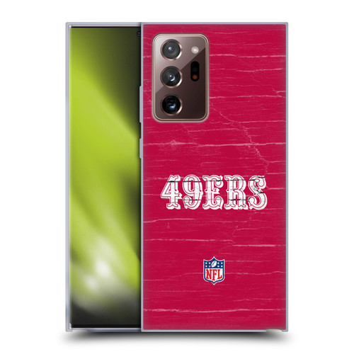 NFL San Francisco 49Ers Logo Distressed Look Soft Gel Case for Samsung Galaxy Note20 Ultra / 5G