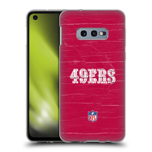 NFL San Francisco 49Ers Logo Distressed Look Soft Gel Case for Samsung Galaxy S10e