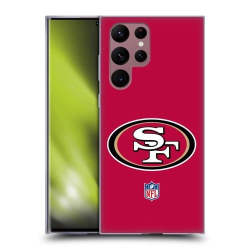 NFL San Francisco 49Ers Logo Plain Soft Gel Case for Samsung Galaxy S22 Ultra 5G